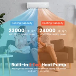Costway 24000 BTU Mini Split Air Conditioner & Heater Ductless 18.5 SEER2 1500 Sq. Ft 17 Costway 24000 BTU Mini Split Air Conditioner & Heater Ductless 18.5 SEER2 1500 Sq. Ft -Costway GUEST 620231e3 1c96 470f a766 8ee8351fe696