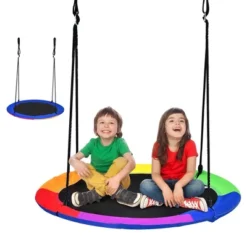 Costway 40'' Flying Saucer Tree Swing For Kids Round Tree Swing For Outdoor 24 Costway 40'' Flying Saucer Tree Swing For Kids Round Tree Swing For Outdoor -Costway GUEST 620f890b 0e4a 4810 8f94 a12b582ec3d7