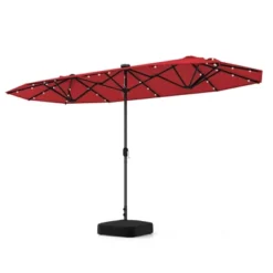 Costway 13FT Double-sided Patio Umbrella With Solar Lights Crank Handle Umbrella Base Beige/Tan/Gray/Wine/Navy/Orange 33 Costway 13FT Double-sided Patio Umbrella With Solar Lights Crank Handle Umbrella Base Beige/Tan/Gray/Wine/Navy/Orange -Costway GUEST 636d61e3 540c 49c8 98cd faab4529b06a
