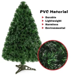 Costway Pre-Lit Fiber Optic Artificial PVC Christmas Tree Tabletop 3Ft -Costway GUEST 64df4555 548c 4918 9354 69987e96bbe9