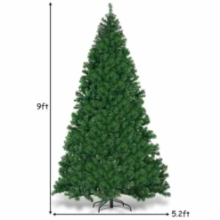 Costway Pre-Lit PVC Christmas Tree 9Ft Hinged 700 LED Lights Green 13 Costway Pre-Lit PVC Christmas Tree 9Ft Hinged 700 LED Lights Green -Costway GUEST 64fe2522 7840 47f2 bd97 8ab29ba890c0