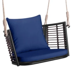 Costway Patio Hanging Rattan Basket Chair Swing Hammock Chair With Seat Cushion Navy/Grey/Beige 24 Costway Patio Hanging Rattan Basket Chair Swing Hammock Chair With Seat Cushion Navy/Grey/Beige -Costway GUEST 65010f55 243d 4603 948e 7767f974f9d2