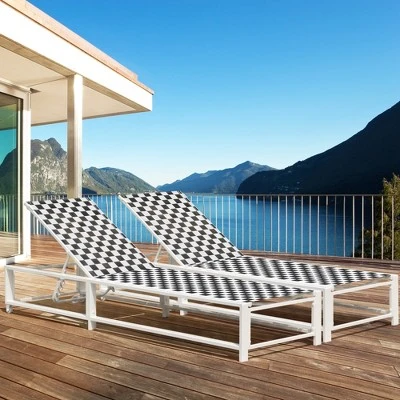 Costway 2PCS Patio Lounge Chair Chaise Adjustable Reclining Chair Garden Wheel 12 Costway 2PCS Patio Lounge Chair Chaise Adjustable Reclining Chair Garden Wheel - Image 10