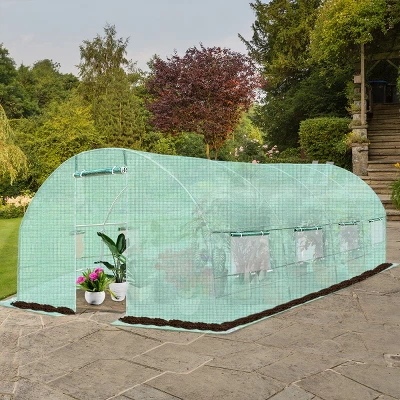 10'X6.5'X20' Walk-in Greenhouse Backyard Grow Tents Steel Frame 8 Windows 5 10'X6.5'X20' Walk-in Greenhouse Backyard Grow Tents Steel Frame 8 Windows - Image 3