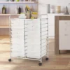 Costway 20 Drawers Rolling Cart Storage Scrapbook Paper Studio Organizer Bins Clear White 2 Costway 20 Drawers Rolling Cart Storage Scrapbook Paper Studio Organizer Bins Clear White -Costway GUEST 66061075 bfcf 4fbf 91be 3f7a353f437e