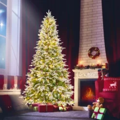 Costway 6/7.5/9 FT Artificial Christmas Tree Hinged Xmas Tree With 765/1135/1871 Branch Tips 280/470/690 Lights -Costway GUEST 663332c2 f994 401d 8f32 963ca9ca77f7