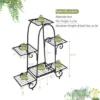 Costway 6 Tier Flower Pot Holder Metal Vertical Shelves Corner Plants Display Rack 2 Costway 6 Tier Flower Pot Holder Metal Vertical Shelves Corner Plants Display Rack -Costway GUEST 663e095f ad3c 440a b2fc a33780bbb623