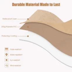 Costway Parasol Offset Cantilever Umbrella Cover 11ft Zipper Fiberglass Rod Outdoor 16 Costway Parasol Offset Cantilever Umbrella Cover 11ft Zipper Fiberglass Rod Outdoor -Costway GUEST 66f01e43 02a0 4951 a1f5 c8fc61110793