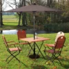 Costway 9ft Patio Solar Umbrella LED Patio Market Steel Tilt W/ Crank Outdoor (Tan) -Costway GUEST 67c94fda 9c05 4acf 81f5 8ff1fa6aa9f5