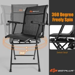 Costway Swivel Hunting Chair Foldable Mesh Chair W/ Armrests For Outdoor Activities 16 Costway Swivel Hunting Chair Foldable Mesh Chair W/ Armrests For Outdoor Activities -Costway GUEST 682740d9 ec1d 42c0 90c3 731c2f7d96f6