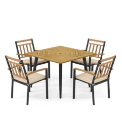 Costway 5 Pieces Patio Dining Set Outdoor Dining Table And Chairs With Cushions -Costway GUEST 6842e7eb 12dd 4867 9e81 947fc7837fc5