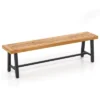 Costway 63" Long Outdoor Acacia Wood Bench Seats Up To 3 Persons For Garden Porch -Costway GUEST 6846a043 360e 45b5 a5f4 4868a78b77b1