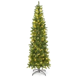 Costway 6 FT/7.5 FT Pre-Lit Hinged Artificial Christmas Tree W/ 648/796 Tips & 270/350 LED Lights -Costway GUEST 68670cf3 85d9 4217 9d2e a11f6cb4ca15