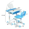 Costway Height Adjustable Kids Desk Chair Set Study Drawing W/Lamp & Bookstand -Costway GUEST 68c8bd1d a832 4595 a538 c5cc8cbb9782