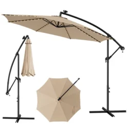 Costway 10FT Patio Solar-Lighted 112 LED Cantilever Offset Umbrella Crank Tilt Outdoor 22 Costway 10FT Patio Solar-Lighted 112 LED Cantilever Offset Umbrella Crank Tilt Outdoor -Costway GUEST 69ba6301 f36c 46d2 aa3f 354bad1cb58a
