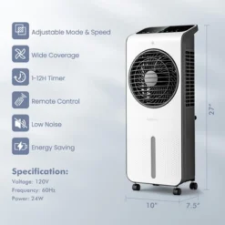 Costway Evaporative Air Cooler 3-in-1 Portable Swamp Cooling Fan W/ 12H Timer Remote -Costway GUEST 6a45cea2 36bd 45dd ba26 9f9f2434ffb3