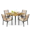 Costway 5 Pieces Patio Dining Set Outdoor Dining Table And Chairs With Cushions -Costway GUEST 6a74a24b 081d 41ea bb17 291396988092