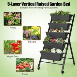 Costway 4 Ft Vertical Raised Garden Bed 5-Tier Planter Box For Patio Balcony Flower Herb -Costway GUEST 6a9fbe04 8f03 4039 83f3 b5562d2be672 1