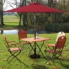 Costway 9ft Patio Solar Umbrella LED Patio Market Steel Tilt W/ Crank Outdoor (Burgundy) -Costway GUEST 6b10bd50 be7d 4b11 b06d 5a72f706d2c8
