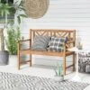 Costway Patio Acacia Wood 2-Person Slatted Bench Outdoor Loveseat Chair Garden Natural -Costway GUEST 6b72bf72 4e30 43f7 a3c4 09f2ce2948f7