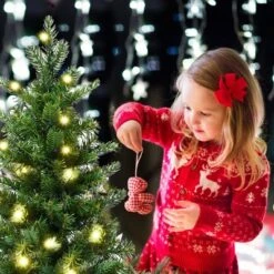 Costway 3Ft Pre-Lit Spruce Tabletop Christmas Tree Lights Timer -Costway GUEST 6ba91652 6249 4138 8135 c609f3095e5e