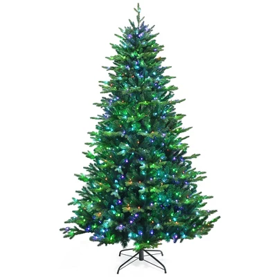 Costway 6ft7ft8ft App-Controlled Pre-lit Christmas Tree Multicolor Lights W/ 15 Modes 14 Costway 6ft7ft8ft App-Controlled Pre-lit Christmas Tree Multicolor Lights W/ 15 Modes - Image 12
