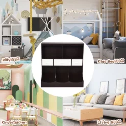 Costway Freestanding Combo Shelf Cubby Bin W/3 Baskets White 20 Costway Freestanding Combo Shelf Cubby Bin W/3 Baskets White -Costway GUEST 6c2ff07e 3e04 4a2f aaea 8e69f6f03c9b