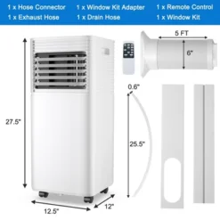 Costway 8000 BTU ASHRAE Portable Air Conditioner 3-in-1 Air Cooler W/Dehumidifier & Fan Mode -Costway GUEST 6ceb46c4 68df 446e 8183 f91ad568c92b