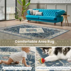 Costway Area Rugs 5'4'' X 6'7''5'4'' X 7'7'' Faux Wool Fabric Doormat Home Carpet Living Room Bedroom 18 Costway Area Rugs 5'4'' X 6'7''5'4'' X 7'7'' Faux Wool Fabric Doormat Home Carpet Living Room Bedroom -Costway GUEST 6d92e6b1 837c 4d09 878c e294cb7d28ee