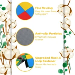 Costway 58'' Toddler Foam Play Mat Baby Folding Activity Floor Mat Home School Daycare -Costway GUEST 6eb1dfd6 fe47 4789 b7a4 44953932ef6c