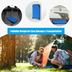 Costway Folding Camping Bed Outdoor Portable Military Cot Sleeping Hiking Travel Blue 17 Costway Folding Camping Bed Outdoor Portable Military Cot Sleeping Hiking Travel Blue -Costway GUEST 6edb05d0 fd8f 4b53 8a4e b22acbc7ca6a