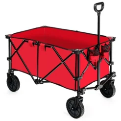 Costway Folding Collapsible Wagon Utility Camping Cart W/Wheels & Adjustable Handle RedGreyNavy 25 Costway Folding Collapsible Wagon Utility Camping Cart W/Wheels & Adjustable Handle RedGreyNavy -Costway GUEST 6f07a9ec 80a8 40ed a6a1 7b3d06e203d6