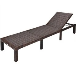 Costway Outdoor Rattan Lounge Chair Chaise Recliner Adjustable Cushioned Patio -Costway GUEST 6f428303 a2f5 4507 ac11 67625b03c91c