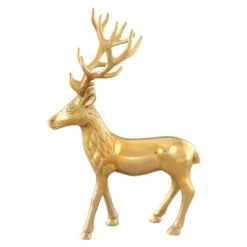 Costway Standing Reindeer Statue Aluminum Deer Sculpture For Indoors Christmas Decor -Costway GUEST 6f631750 bc40 4439 9930 5e0c005a1a38