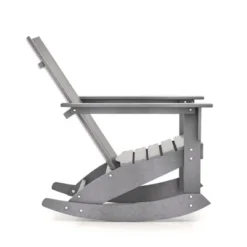 Costway Patio Adirondack Rocking Chair All Weather HDPE Porch Rocker 330lbs Grey Outdoor -Costway GUEST 6fe2aa37 180a 4401 acd2 03ce23bc2e4b