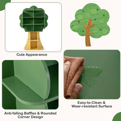 Costway Tree Bookcase Kids 6-Tier Toy Storage Organizer With Open Storage Shelves 10 Costway Tree Bookcase Kids 6-Tier Toy Storage Organizer With Open Storage Shelves - Image 8