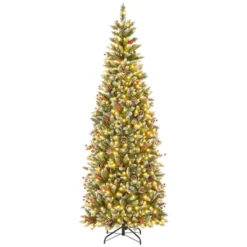 Costway 7 FT Pre-Lit Artificial Christmas Tree With 818 Snowy Branch Tips 350 LED Lights -Costway GUEST 70a2ea0c a1a1 4a29 9a0e d5d1c93cf234