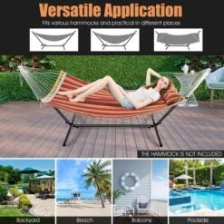 Costway 2-Person Hammock Stand Heavy-Duty Frame Storage Bag Included 450 LBS Capacity -Costway GUEST 70e4b4bf daf8 45c5 96d2 082ff77ce46e