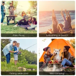 Costway Portable Folding Picnic Double Chair W/Umbrella Table Cooler Beach Camping Chair 14 Costway Portable Folding Picnic Double Chair W/Umbrella Table Cooler Beach Camping Chair -Costway GUEST 71090cb7 b91b 48ae a241 ad8159c6cb1d