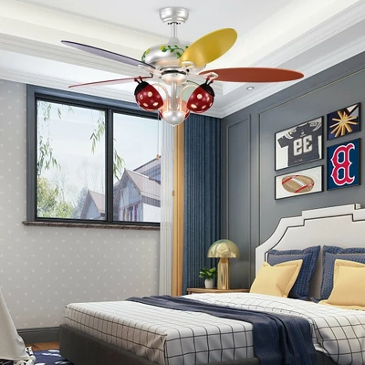 Costway 52'' Ceiling Fan With Light Kids Fan Light W/Pull Chain Control Beetle Multicolor 5 Costway 52'' Ceiling Fan With Light Kids Fan Light W/Pull Chain Control Beetle Multicolor - Image 3