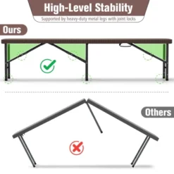 Costway 6 Ft Plastic Folding Bench With 1320 LBS Capacity Handle & Lock For Outdoor Camping 16 Costway 6 Ft Plastic Folding Bench With 1320 LBS Capacity Handle & Lock For Outdoor Camping -Costway GUEST 712ea78e 955f 4f45 821e 9055942d9d56