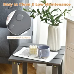 Costway 3PCS Patio Adirondack Chair Side Table Set Solid Wood Garden Deck Grey 14 Costway 3PCS Patio Adirondack Chair Side Table Set Solid Wood Garden Deck Grey -Costway GUEST 719a6722 428e 482e 8491 d63c31957834
