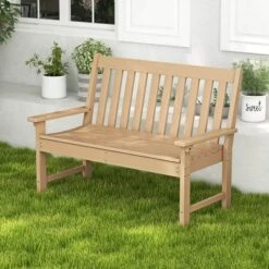 Costway Garden Bench All-Weather HDPE 2-Person Outdoor Bench For Front Porch Backyard Black/White/Gray/Beige 24 Costway Garden Bench All-Weather HDPE 2-Person Outdoor Bench For Front Porch Backyard Black/White/Gray/Beige -Costway GUEST 71fbe9bd e43b 4f32 b208 ed0921741d54