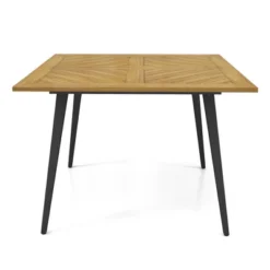 Costway 4-Person 42.5" Outdoor Dining Table With 1.9" Umbrella Hole, Adjustable Foot Pads -Costway GUEST 72035e3e bcc5 4137 9270 b7db1828cc0c