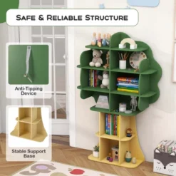 Costway Tree Bookcase Kids 6-Tier Toy Storage Organizer With Open Storage Shelves 15 Costway Tree Bookcase Kids 6-Tier Toy Storage Organizer With Open Storage Shelves -Costway GUEST 721a9f47 bea6 4148 96c3 3e4ed0e3012d