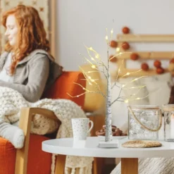 Costway 2ft/ 4ft/ 5ft/ 6ft Pre-lit White Twig Birch Tree For Christmas Holiday W/ LED Lights -Costway GUEST 724decb0 5c6a 4abb a778 4be8d078e6ca