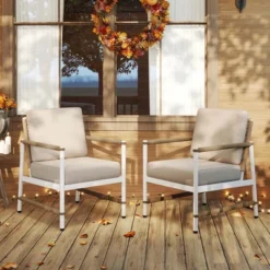 Costway 2 PCS Patio Furniture Set Loveseat Sofa With Coffee Table Thick Cushions -Costway GUEST 726db926 f868 435d b206 66c18eb0185d