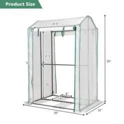 Costway 39'' X 32'' X 59'' Walk-in Garden Greenhouse Warm House For Plant Growing -Costway GUEST 72a07080 8b35 43bd b229 2c69cdccea16