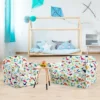 Costway Double Kids Dinosaur Sofa Children Armrest Couch Upholstered Chair Furniture