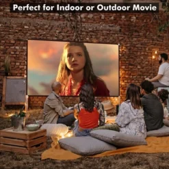 Costway 100'' Projector Screen W/ Stand 16:9 HD 4K Indoor Outdoor Projection Movie Screen -Costway GUEST 7495abe8 3d6c 4e20 ade1 6b535acdcc43